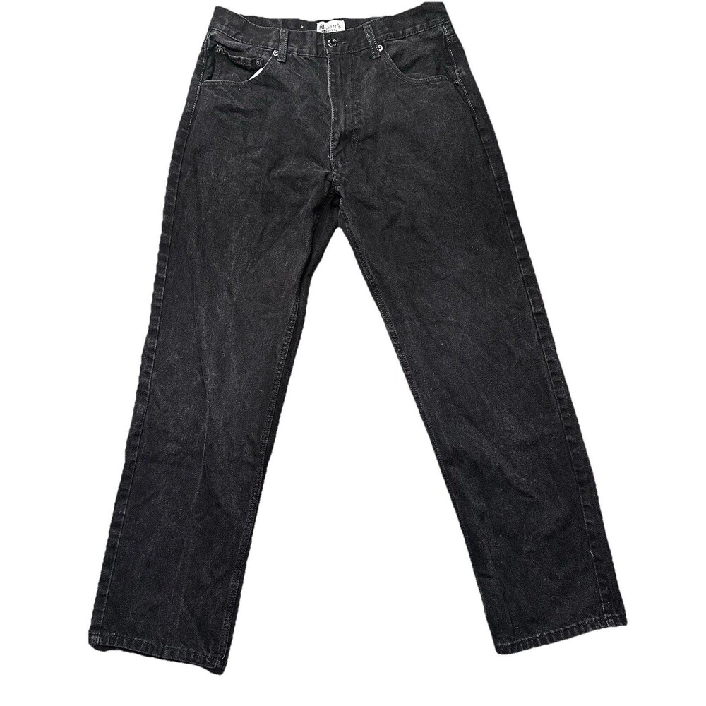 Members Property Mens 34x34 Jeans Black Straight Leg Classic Fit 5 Pocket EUC